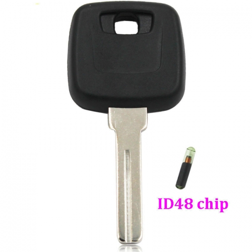 Volvo BLANK Ignition blank Key + ID48 chip TRANSPONDER S80 S60 V70 XC70 XC90