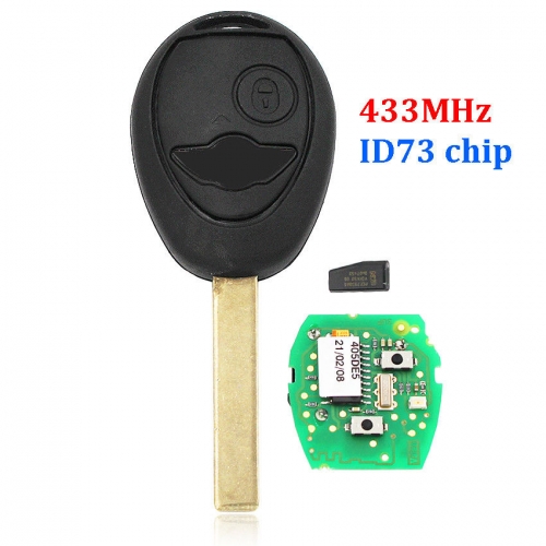 OEM 2 button EWS Remote Key 433MHZ 434MHZ For for BMW Mini Rover 75 HU92 blade
