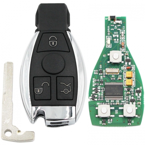 3 Button 433mhz Remote Key fob for Mercedes Benz after 2000 BGA replace NEC Chip