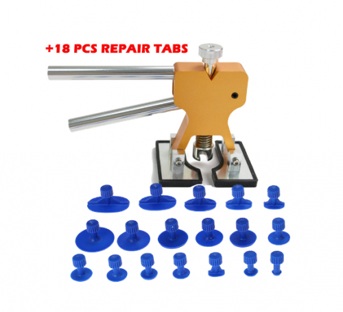 PDR Tools Kits car ferramenta Paintless Dent repair tool dent puller / Lifter herramientas + 18 Tabs Hail Dent Removal Tool