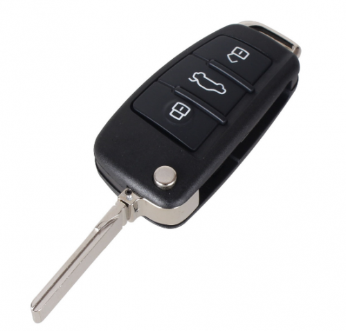 3 Buttons Filp Folding Key Remote Case Shell For Audi A6 A2 A3 A4 A6L A8 TT