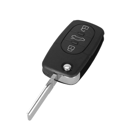 3 Button Remote Key Fob Case Shell & Blade for Audi A2 A3 A4 A6 A8 TT CR2032 Fob Blank Case