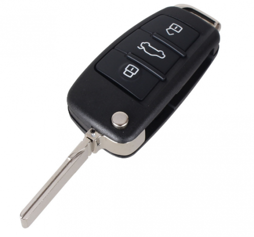 3 Button Folding Flip Remote Key Shell Case Fob For Audi A6L Q7 A2 A3 A4 A6 A6L A8 TT 2008 2009 2010 2011 Fob Case