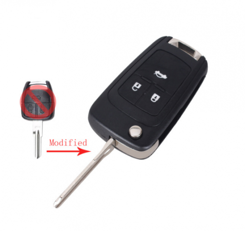 10pcs New 3 Buttons Remote Key Case Shell Fob For CHEVROLET Flip Folding Remote Key Right Blade