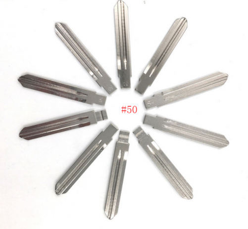 KD900/VVDI 10 pcs/lot Universal Metal Blank Uncut Flip KD Remote Key Blade Type #50 for Huyndai Elantra NO.50 Blade