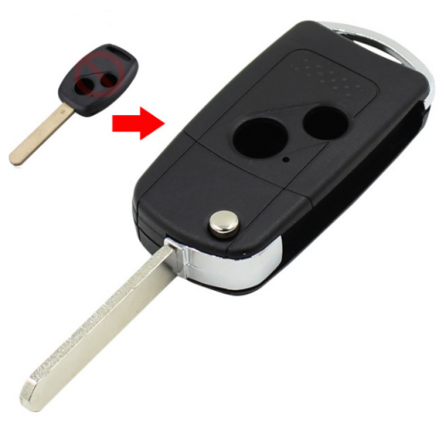 10pcs New Remote 2 Button Flip Folding Key Shell Case Cover For Honda CRV Accord Civic Fit 2B