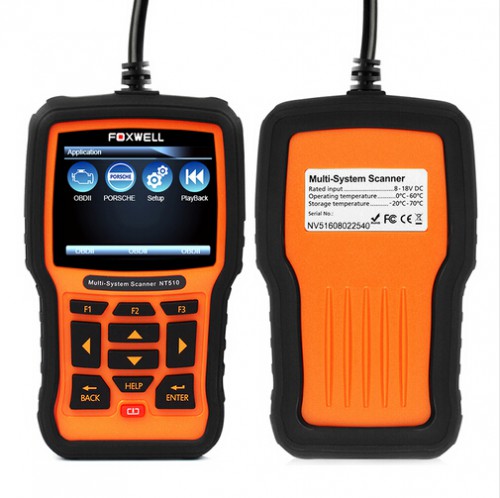 Foxwell NT510 Multi-System Scanner Support Multi-Languages