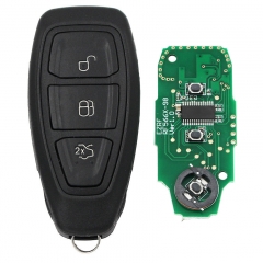Smart key  3 Buttons Remote Key fob 433MHz ID49 Chip for Ford Kuga Fiesta 2016 + with Logo