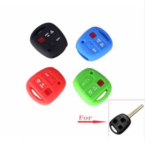 10pcs Remote 3 Buttons Silicone Case Key Cover For Lexus GX470 RX350 ES300 RX300 RX400h LS LX NX RC RX SC GS Key Shell Cover