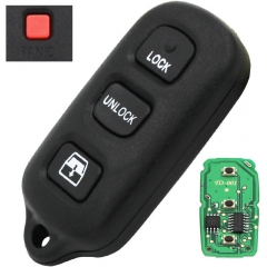 3+1 buttons Remote Car Fob Key for Toyota 2003-2009 4Runner 2003-2008 Sequoia