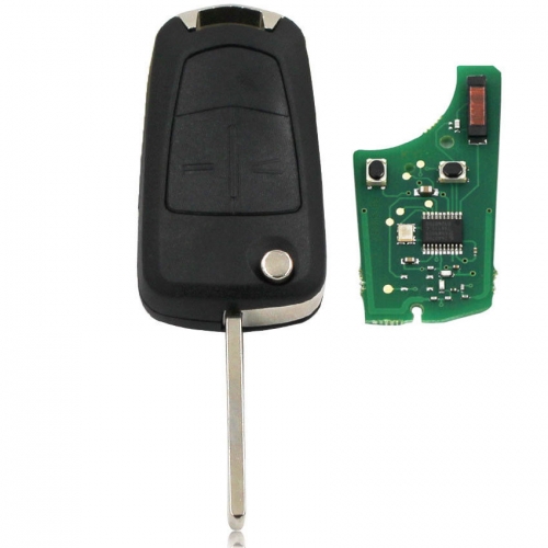 Flip Remote Key 2 Button 433Mhz PCF7946 chip for Vauxhall Opel Astra H Zafira B