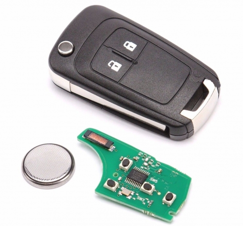 FOR Vauxhall OPEL ASTRA INSIGNIA 2 buttons FOB REMOTE COMPLETE FULL KEY 433mhz