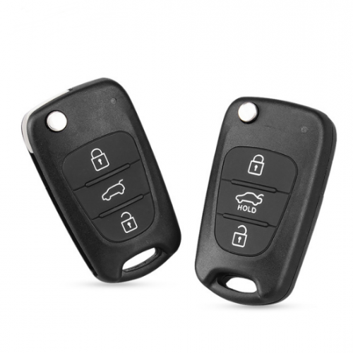10pcs New 3 Buttons Flip Remote Key Shell For Hyundai I30 IX35 Kia K2 K5 Folding Remote Key Case