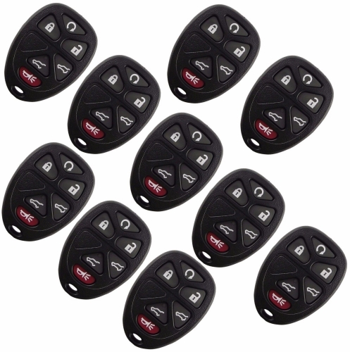10Pcs Keyless 4 Button Remote Key Shell Case For Gm Buick Cadillac Chevrolet FOB