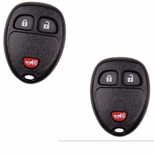 2Pcs 3 Buttons Remote Key Shell Case Fob For Chevrolet GMC Captiva Acadia Yukon