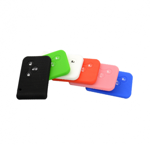 10pcs Soft Silicone Rubber Car Key Shell Case Cover For Renault Clio Megane Grand Scenic High Quality 3 Buttons Auto Key Case Holder