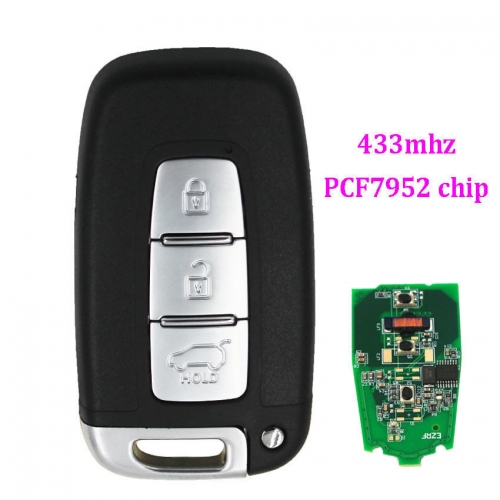 Keyless Smart Remote key Fob 3 Button 433MHz ID46 for Kia K2 K5 New Sportage