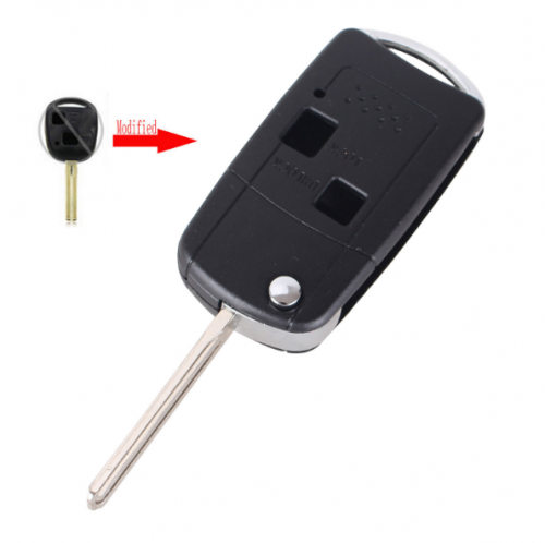Modified Remote Key Fob Shell Case 2 Button For Lexus IS200 GS300 LS400 RX300 46mm Blade