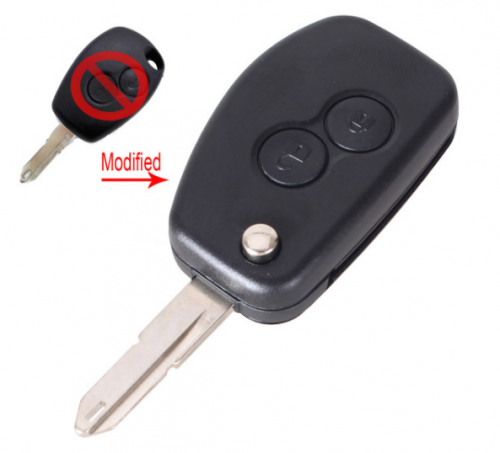 Car Remote Key 2 buttons for Renault Megane Modus Clio Kangoo Logan Sandero Duster Keyless Entry Fob