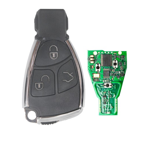 Smart Remote Key Fob 3 Button 433Mhz for Mercedes-Benz +Uncut Blade