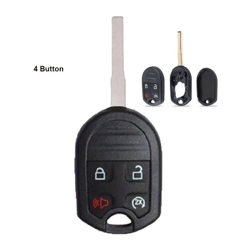 Remote Key Shell Fob 3 4 5 Button Replacement for Ford HU101