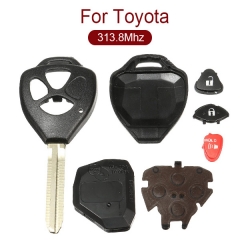 2+1 Buttons 315 MHz Remote Head Key for Toyota Yaris 2015-2018 - HYQ12BBY (H Chip)