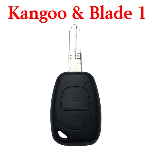 2 Buttons 434 MHz Remote Key for Kangoo - With New Type Blade