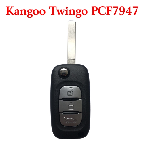 3 Buttons 434 MHz Flip Remote Key for Renault Clio3 Master Kangoo Twingo