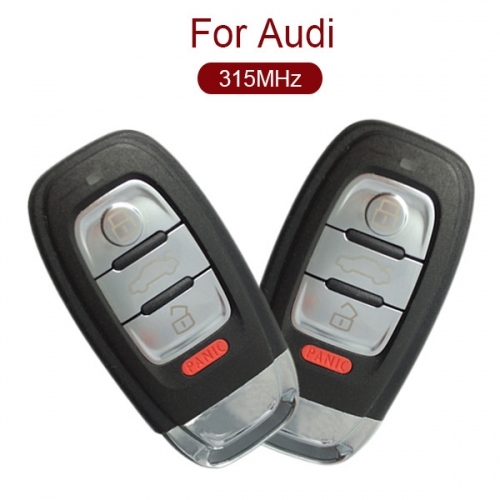 Original 3+1 Buttons 315 MHz Smart Proximity Key for Audi A6L A4L Q5 S5 S6 S7 S8 RS5 A7 A8L