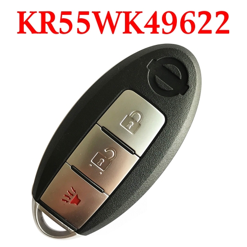 315 MHz 2+1 Buttons Smart Proximity Key for Nissan Murano / 370Z 2009-2017 - KR55WK49622