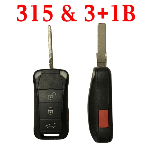 3+1 Buttons 315 MHz Remote Key for Porsche