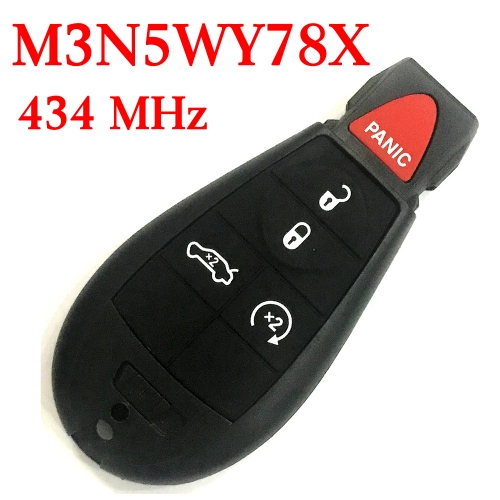434 MHz 5 Buttons Remote Fobik Key for Chrysler / Dodge 2008-2013 - M3N5WY783X