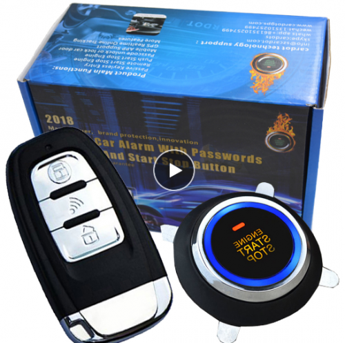 smart car security system passive keyless entry auto lock or unlock car door push button start stop smart ani hijacking alarm