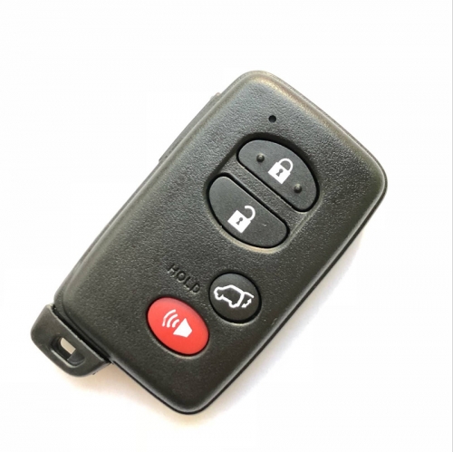 4 Button Smart Key Remote Shell Black Sedan Type for Toyota