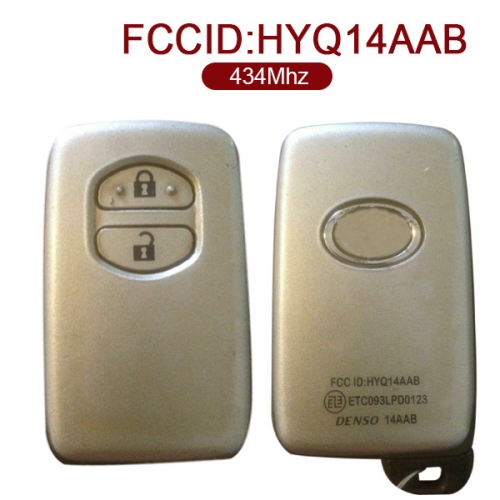 for Toyota Smart Key 2 Button 434MHz HYQ14AAB