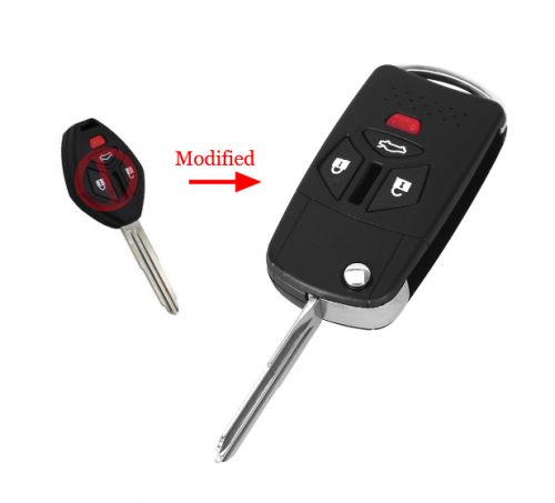Modify Remote Car Key Refit Case ShellFor Mitsubishi Galant Eclipse Endeavor Outlander 4 Buttons Right Blade