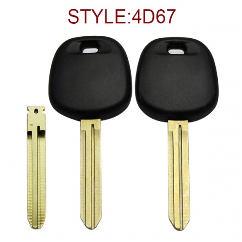 for Toyota 4D67 Transponder Key  No Logo