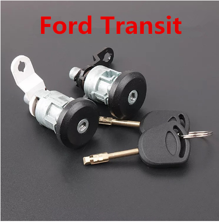 Car Door Lock Cylinder For Ford Transit Left and Right Door Locks,Locksmith Repair Replacement with two keys[two pieces]