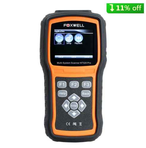 Foxwell NT520 Pro Multi-System Scanner Add Mercedes Benz Firmware Update Version of NT510 Free Update Online