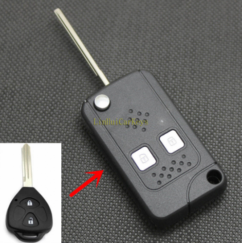 Key Case for JAC J3 J6 Tojoy RS A13 B15 HEYUE YUET Key 2 Buttons Uncut Blade Modified Remote Blank Key Shell Cover 1 PC