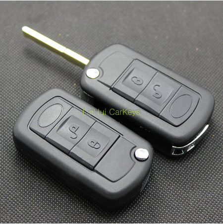 for LAND ROVER DISCOVERY RANGE ROVER FREELANDER Key Case 3 Buttons Uncut Brass Blade 2 Remote Key Shell 1Pc