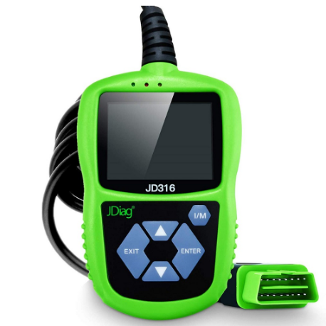 JDiag JD316 OBD2 Scanner Automotive Engine Fault Code Reader CAN Diagnostic Scan Tool (Green)
