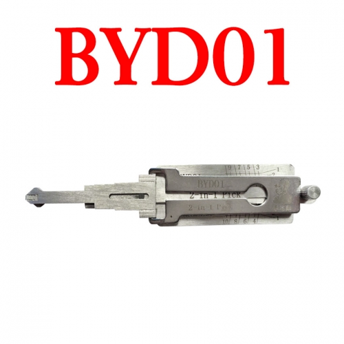 Original LISHI BYD01 2 in 1 Auto Pick and Decoder (Left) for BYD