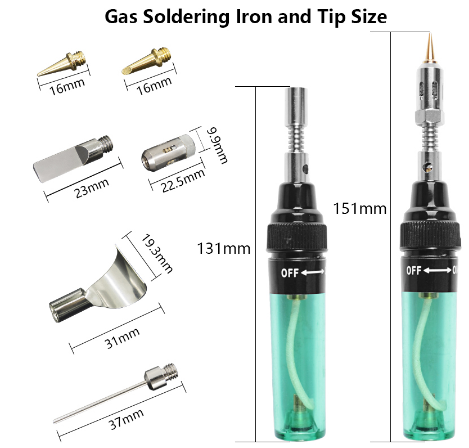 Handskit Soldering Iron MT - 100 Electric Gas Portable Triad Gas Electric Soldering Iron Universal Soldering Iron