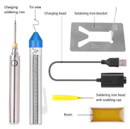 Handskit 5V 8 W Soldering Iron Wireless Charging Soldering Iron Mini portable Battery Soldering Iron with USB Welding Tools