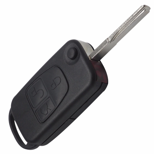 3 button Flip Key Shell with HU64 blade for Mercedes Benz