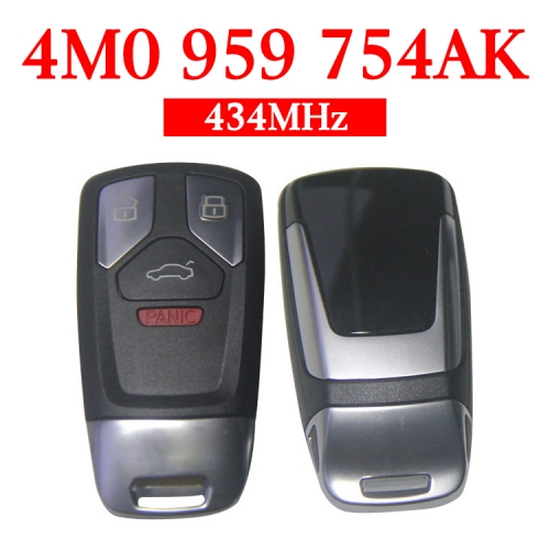 Original 3+1 Buttons 434 MHz Smart Proximity Key for Audi Q7 - 4M0 959 754AK