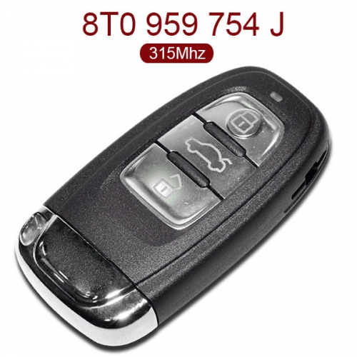 3 Buttons 315 MHz Remote Key for Audi A4L Q5 - 8T0 959 754J