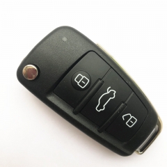 High Quality After-Market 3 Buttons 434 MHz KYDZ Flip Remote Key for Audi A1 A3 Q3 - 8V0 837 220