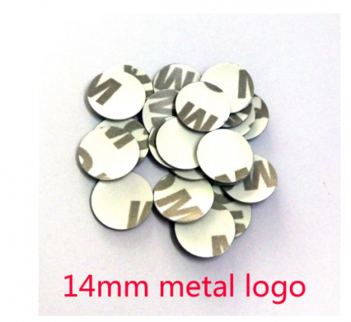 Top quality 14mm 3D metal car key emblem, auto key badge for KD/VVDI remotes